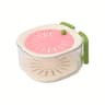 Foldable Handle Double Layer Drain Basket, Multi-Functional Fruit Drainer Container, Food Strainer Organizer Box
