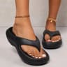 Comfortable NonSlip Platform Flip Flops For Women Cloud Soft Beach Sandals 5