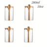 Glass Storage Jar With Sealed Bamboo Lid  Spoon Elegant Candy  Biscuit Jar 8
