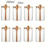 Glass Storage Jar With Sealed Bamboo Lid  Spoon Elegant Candy  Biscuit Jar 9