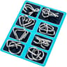 Montessori Metal Brain Teaser Puzzle Set Interactive Mind Challenge For Children And Adults 5