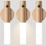 Motion Sensor Night Light Rechargeable Magnetic Wooden Wall Sconce For Bedroom Hallway And Stairs 10