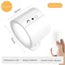 LED Wall Lamp Rechargeable Wall Sconce With Remote Touch Control And Color Modes 6