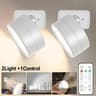 Magnetic LED Wall Light Rechargeable Reading Lamp With Remote Control And Degree Rotation 8