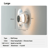Modern Crystal LED Wall Sconce Round Bedside Light For Bedroom Living Room Hallway 7