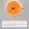 Donut Glass Wall Lamp USB Touch LED wall light with Tricolor Glow for Bedroom & Living Room