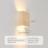Nordic Wooden LED Wall Sconce Up Down Light for Bedroom Living Room Decor