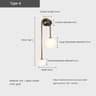 Modern Wall Lamp Glass Ball LED Gold Wall Sconce for Bedroom Living Room Decor