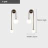 Modern Wall Lamp Glass Ball LED Gold Wall Sconce for Bedroom Living Room Decor