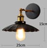 Vintage Industrial Wall Lamp Rustic Metal Sconce for Living Room Bedroom Bar Decor