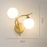 Nordic Wall Lamp Glass Ball Design Modern Bedside Wall Light