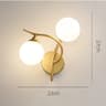 Nordic Wall Lamp Glass Ball Design Modern Bedside Wall Light