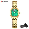 Square Stainless Steel Ladies Watch Elegant Fashion Wristwatch 9