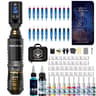 Wireless Tattoo Pen Kit with Transparent Tattoo Machine and Power Supply