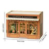 Miniature Doll House Kit Wooden Puzzle Model with Furniture Lighting DIY Craft Gift