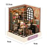 Miniature Doll House Kit Wooden Puzzle Model with Furniture Lighting DIY Craft Gift