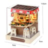 Miniature Doll House Kit Wooden Puzzle Model with Furniture Lighting DIY Craft Gift