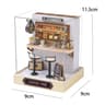 Miniature Doll House Kit Wooden Puzzle Model with Furniture Lighting DIY Craft Gift