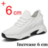 Mens Breathable Elevator Sneakers with Hidden 6cm or 8cm Height Increase