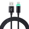 Braided Micro USB Cable with LED Indicator for Fast Charging and Data Sync