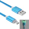 Braided Micro USB Cable with LED Indicator for Fast Charging and Data Sync