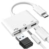 3 In 1 USB C OTG Adapter With 35mm Headphone Jack Fast Charging  USB Audio Splitter 0