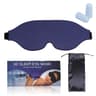 4 In 1 Sleep Eye Mask Memory Foam Blackout Mask With Earplugs For Travel And Deep Sleep 5