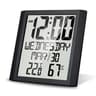 Large Screen Digital Wall Clock With Temperature  Humidity Monitor 0