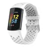 Breathable Silicone Watch Band For Fitbit Charge 6  Charge 5 Adjustable Replacement Strap 4