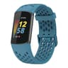Breathable Silicone Watch Band For Fitbit Charge 6  Charge 5 Adjustable Replacement Strap 7
