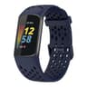 Breathable Silicone Watch Band For Fitbit Charge 6  Charge 5 Adjustable Replacement Strap 17