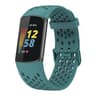 Breathable Silicone Watch Band For Fitbit Charge 6  Charge 5 Adjustable Replacement Strap 20