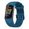 Breathable Silicone Watch Band For Fitbit Charge 6  Charge 5 Adjustable Replacement Strap 22