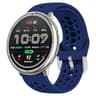 Silicone Sport Watch Band With Silver Buckle Adjustable Replacement Watch Strap 0