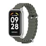 Mijobs Ocean Silicone Watch Band With Metal Shell For Xiaomi Smart Band 8 Active Redmi Band 2 11