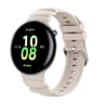 Honor Watch Fit Ocean Silicone Watch Band Two Color Breathable Replacement Strap with Silver Buckle