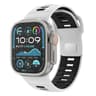 Apple Watch Silicone Watch Band Checkered Reverse Buckle Adjustable Sport Strap