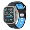 Apple Watch Silicone Watch Band Checkered Reverse Buckle Adjustable Sport Strap