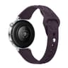 18mm Slim Silicone Watch Band With Reverse Buckle Ice Crystal Adjustable Replacement Strap 16