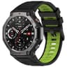Amazfit T Rex 3 Silicone Watch Band Two Color Sport Replacement Strap With Black Buckle 15