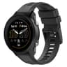 Garmin Forerunner 955 Silicone Watch Band Soft Adjustable Replacement Strap With Black Buckle 1