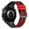 Silicone Watch Band Two Color Woven Texture Quick Release Replacement Strap 6