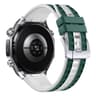Silicone Watch Band Two Color Woven Texture Quick Release Replacement Strap 12