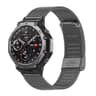 Amazfit T Rex Pro Stainless Steel Watch Band Fine Mesh Adjustable Metal Strap 6