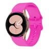 Kalebol Silicone Watch Band For Samsung Galaxy Watch 7 6 5 4 Soft Sport Replacement Strap With Meta 16
