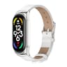 MIJOBS Xiaomi Mi Band 7 Strap Metal Case With Microfiber Leather Watch Band Replacement 5