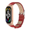 MIJOBS Xiaomi Mi Band 7 Strap Metal Case With Microfiber Leather Watch Band Replacement 9