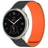 For Amazfit Active 2 Magnetic Silicone Watch Band Cloud Wood Grain Soft Replacement Strap 14