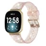 Fitbit Versa 3 Band Glitter Silicone Watch Strap Soft Adjustable Replacement Band 6