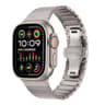 Apple Watch Titanium Watch Band With Butterfly Clasp Adjustable Metal Strap 4